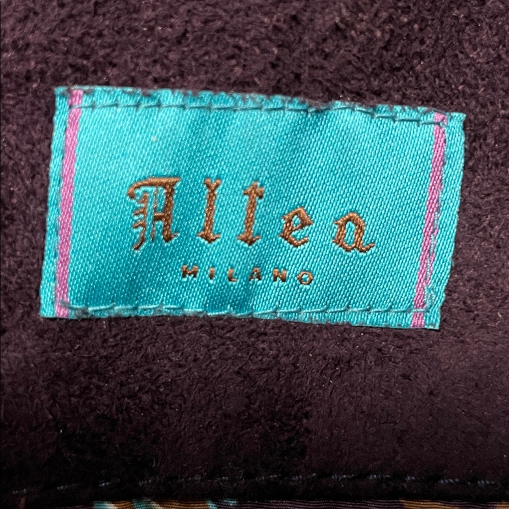Altea Vintage Purple Suede Leather Bomber Jacket Women’s Italian 40 or Small - Picture 9 of 14